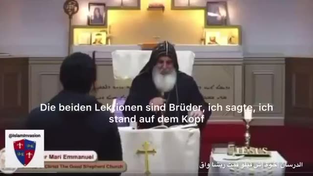 Bischof attacked for refusing to remove cross — Islam violence (Prunkundshiva)