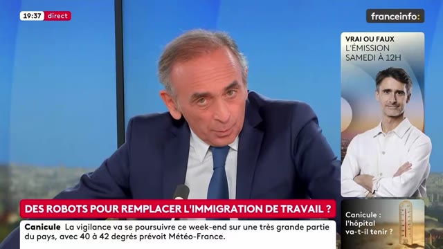 Zemmour : immigration de travail, 10 % des entrées légales — @ZemmourEric