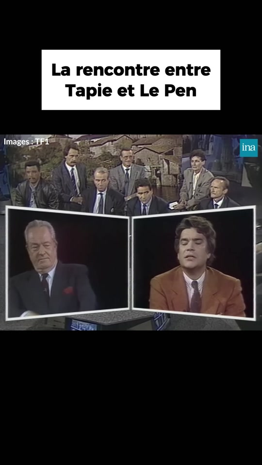 « C'est pas parce que vous criez fort que c'est vrai » : Tapie-Le Pen, le débat TF1 de 1989 ressorti par @presidentgab61