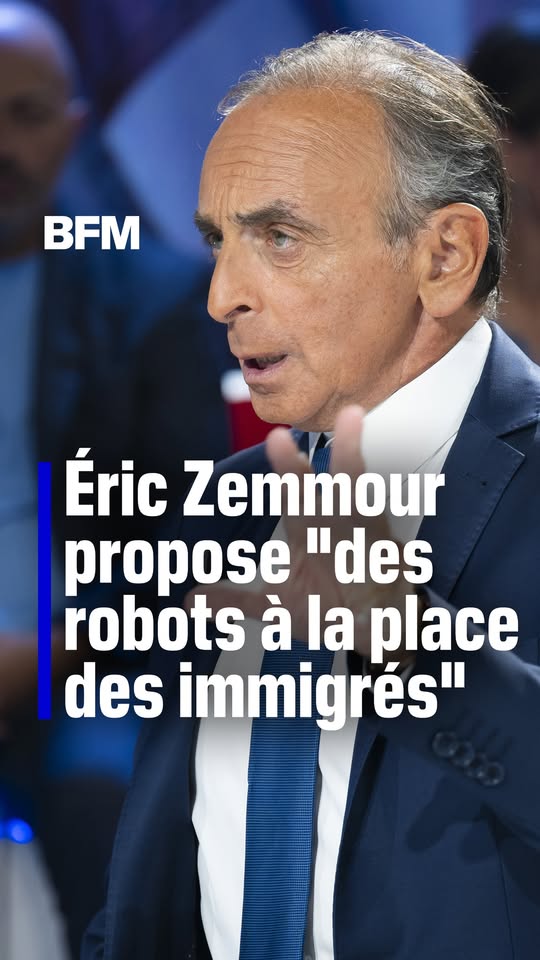 « Des robots à la place des immigrés » : Zemmour face à BFM — la proposition décortiquée, le chiffre vérifié