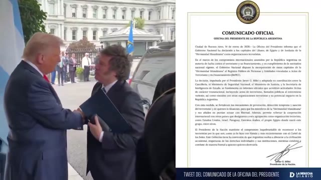« Hermandad Musulmana » : Milei a inscrit trois chapitres au RePET le 14 janvier — « Wehrt den Islam ab » est le bandeau du 19 septembre