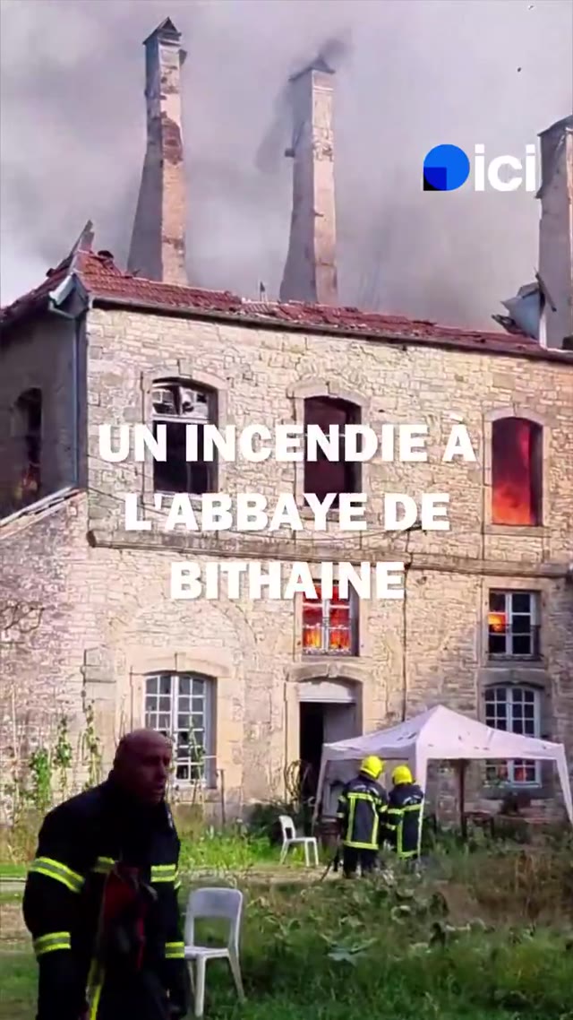 Bithaine : l'incendie du 21 septembre est réel — @lechochretien date 1133, le feu est dans les bâtiments du XVIIIe