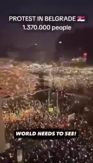 « 1 million de chrétiens » à Belgrade : la vraie foule, la fausse légende