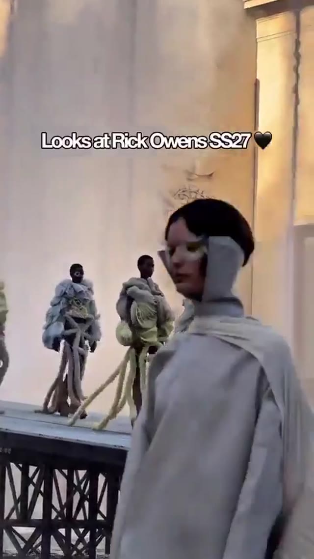 « Relaxation minute » : Rick Owens SS27, puis une nef
