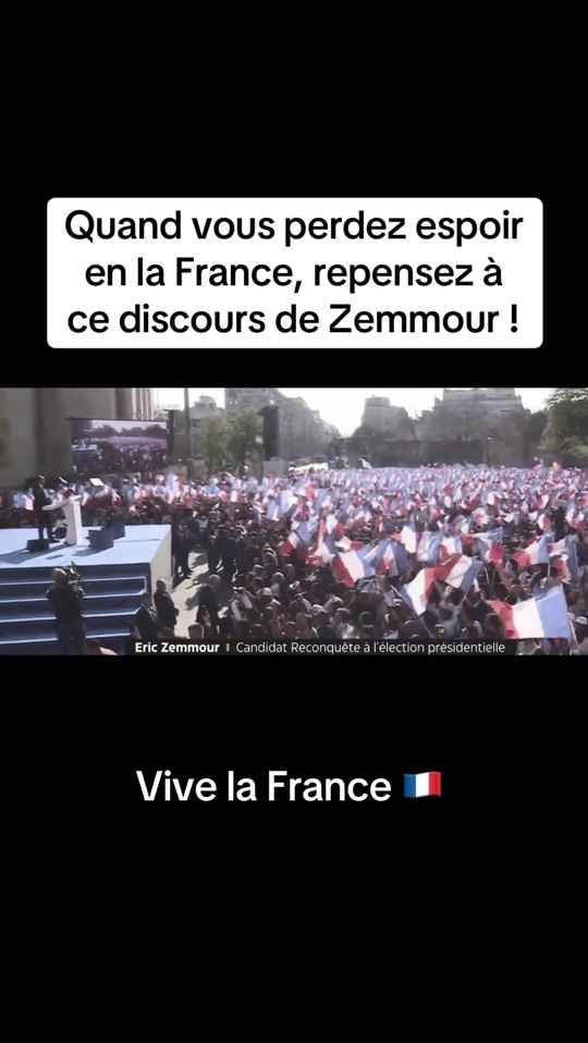 « Pense à ce discours »